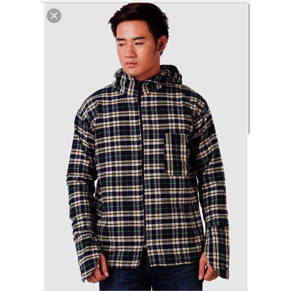 Áo chống nắng nam kẻ caro 2 lớp dày đẹp , áo nắng nam 2 lớp cải cotton mềm ngăn tia UV hiệu quả