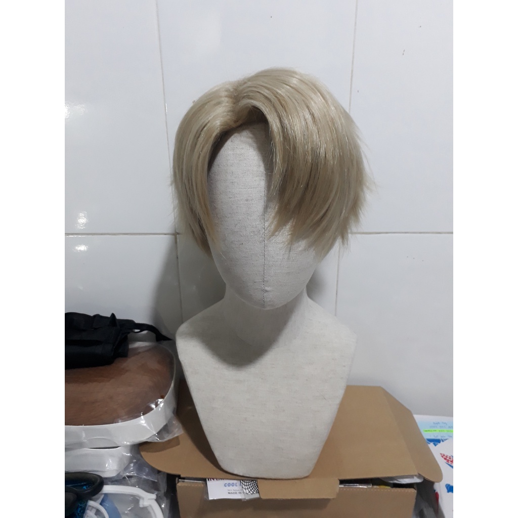 Wig/ tóc giả nam cosplay Loid Forger Spy x family Gia đình điệp viên màu vàng trà