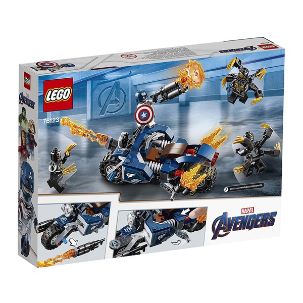 Lego UNIK BRICK 76123 Avengers Captain America Outriders Attack - Đội Trưởng Mỹ Cuộc Tấn Công Outriders