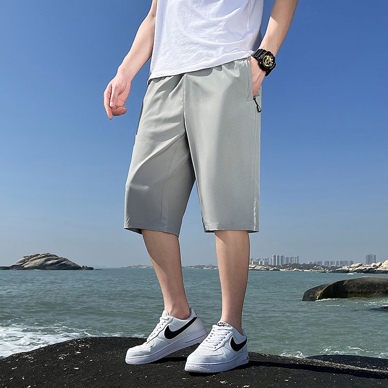 Quần Lửng 3 Lớp Phong Cách Hàn Quốc Cho Nam Size M-4XL