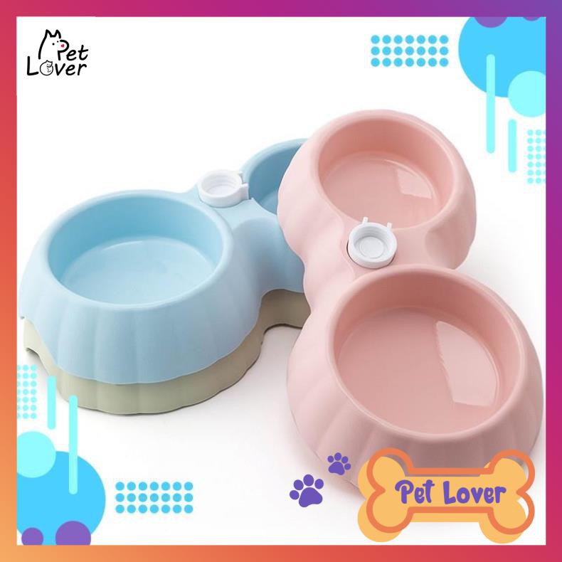 [FREESHIP] Bát ăn tự động, bát ăn cho mèo, bát ăn cho chó nhỏ, tiện dụng, vệ sinh (bí ngô)