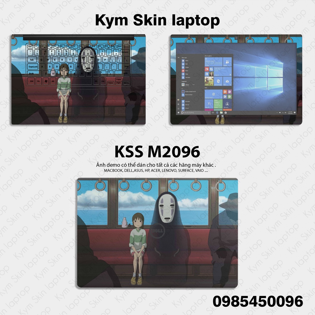 Skin Dán Laptop Mẫu Nhân Vật Vô Diện - Miếng Dán Decan Cắt Sẵn Cho Mọi Laptop