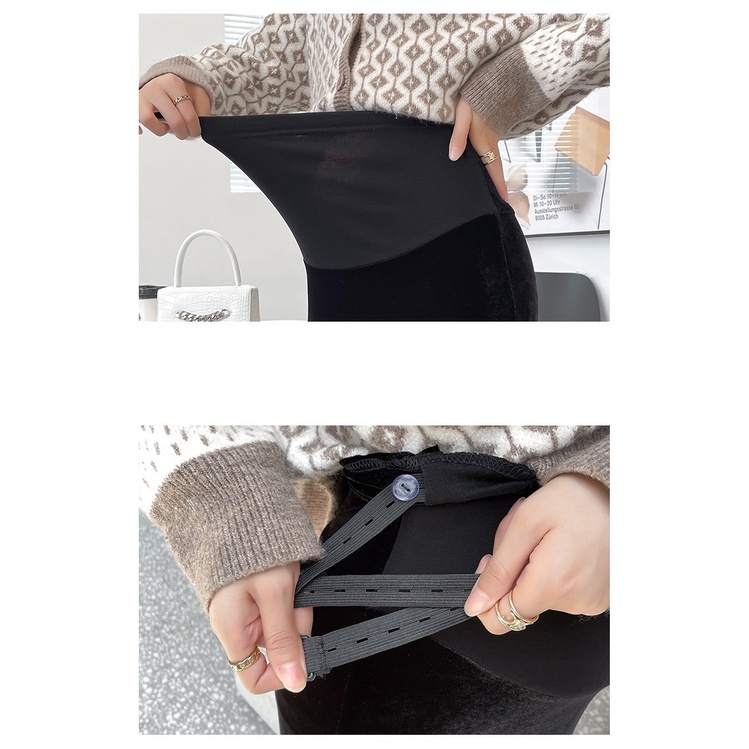 Chân Váy Bầu Xinh CVB62 nhung dài