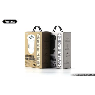 Củ sạc ô tô 2.4A 2 cổng USB Remax RCC-219