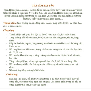 trà thảo mộc sâm bát bảo