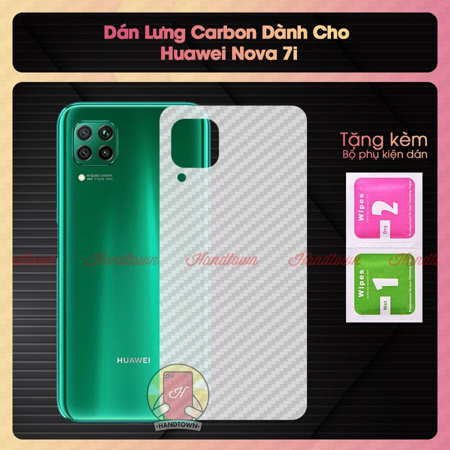 Miếng Dán Lưng Carbon Dành Cho Huawei Nova 7i