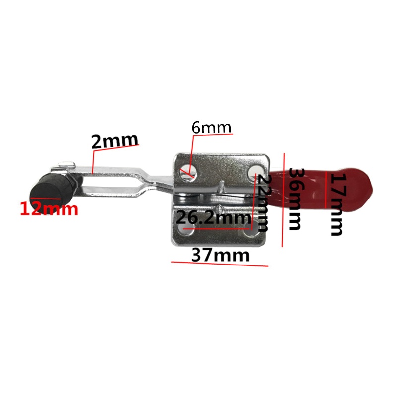 Kẹp Ngang Cỡ Lớn GH-201-B Chịu Tải Nặng 142X53MM Chất Lượng Cao