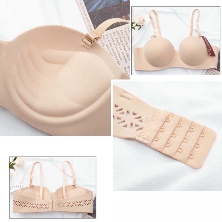 Áo Lót Nữ Đúc Su Cúp Ngang Không Gọng Thời Trang S003