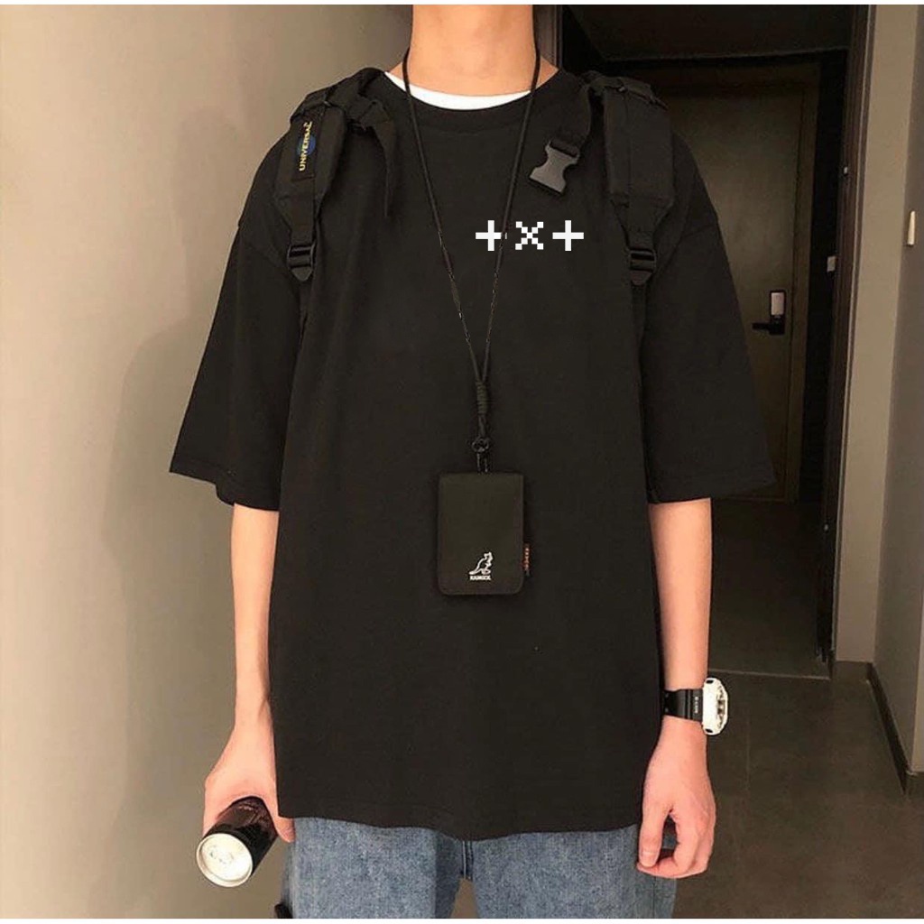 Áo thun nam nữ unisex tay lỡ form rộng +X+ vải dày mịn