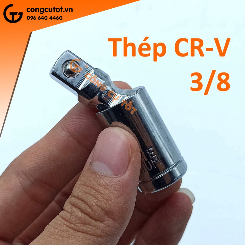 Khớp nối khẩu 3/8 thép CrV dài 53mm