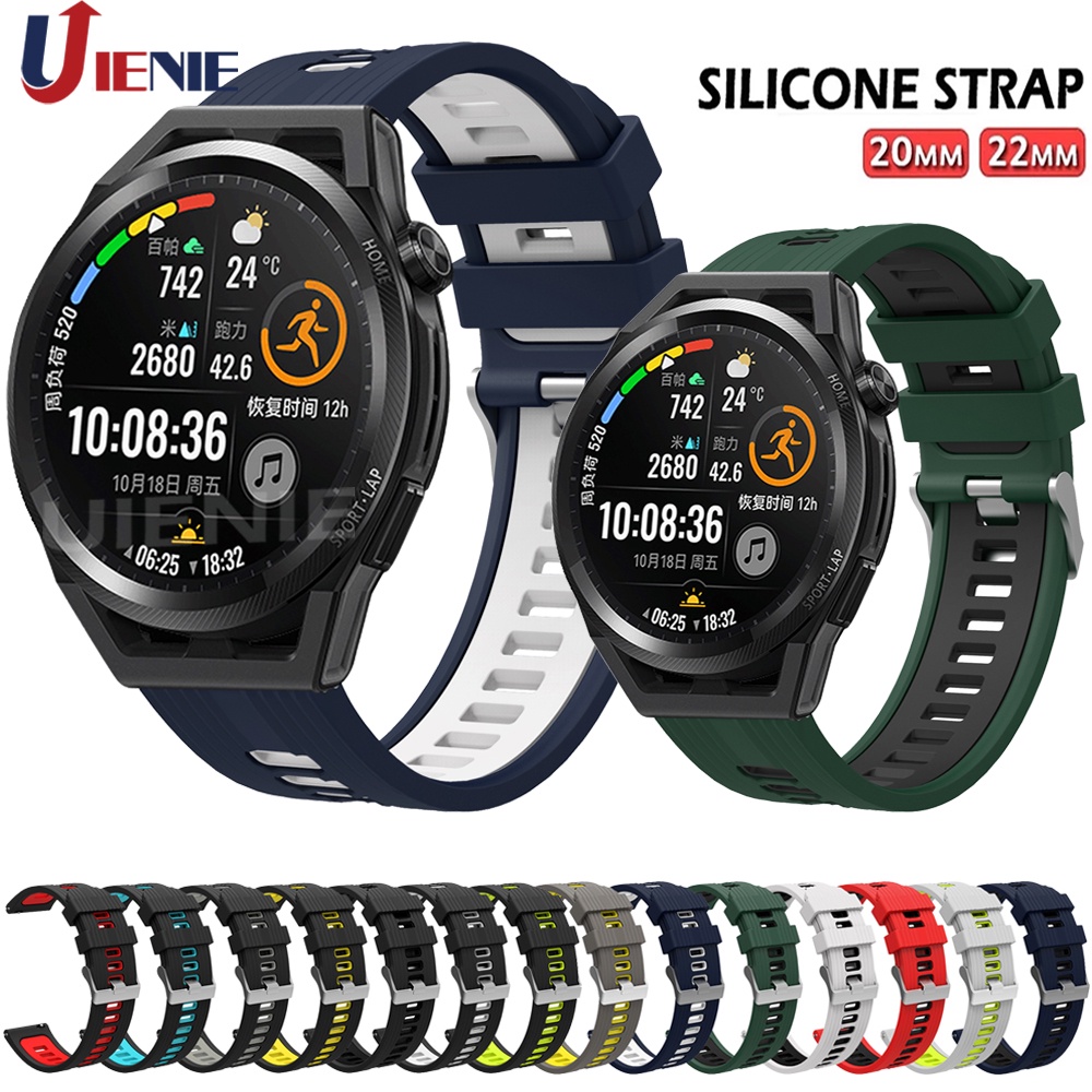 Dây Đồng Hồ Thể Thao Bằng Silicone Kích Thước 20/22mm Dành Cho Huawei Watch Gt Runner / Gt 3 46mm 42mm Gt3