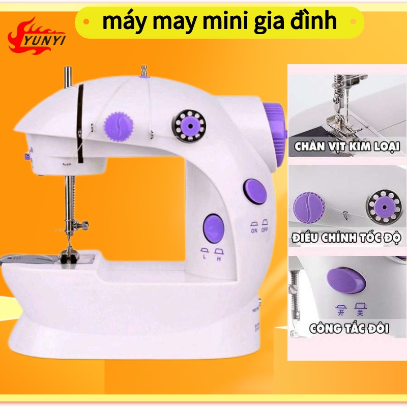 Máy may mini gia đình-máy may để bàn Gia Đình Siêu Tiện Lợi,may được nhiều loại vải