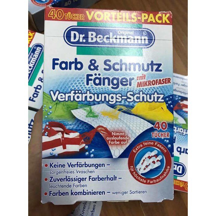 ( Hàng Đức chuẩn)Giấy hút màu chống loang màu quần áo Dr.Beckmann