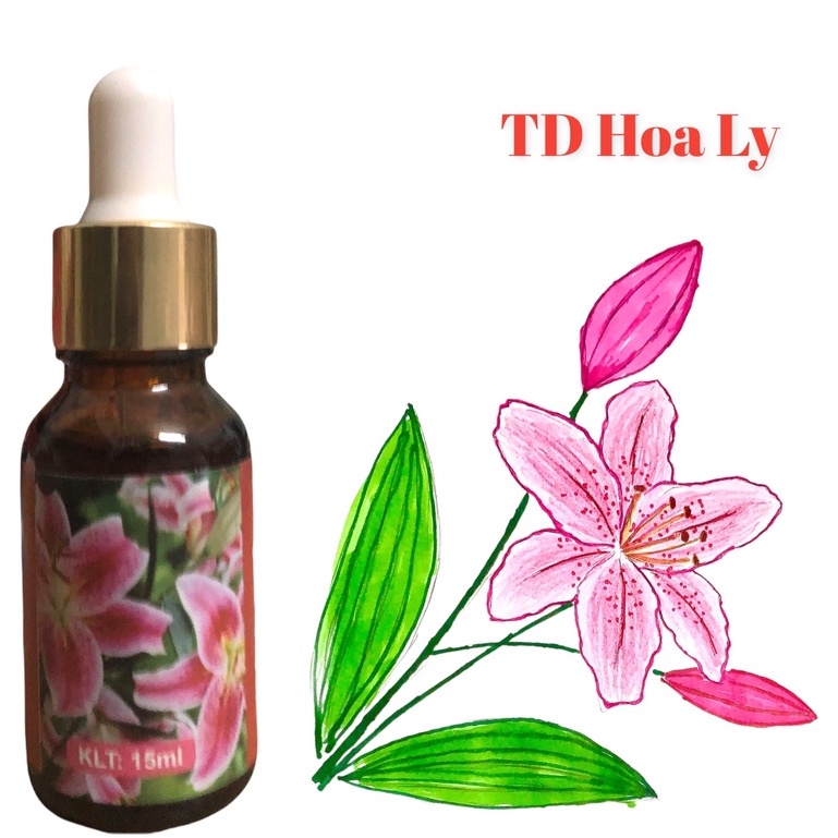 Tinh Dầu Hoa Ly Nguyên Chất Thiên Nhiên 100% Lọ 10ml Tinh Dầu Hoa Ly Thơm Phòng Nguyên Chất Giúp Đuổi Muỗi Khử Mùi