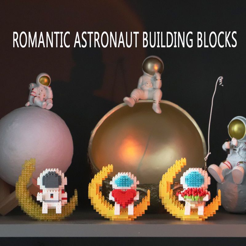Đồ Chơi Lắp Ráp Lego Nano 3D Phi Hành Gia Có Đèn [Box + Light]