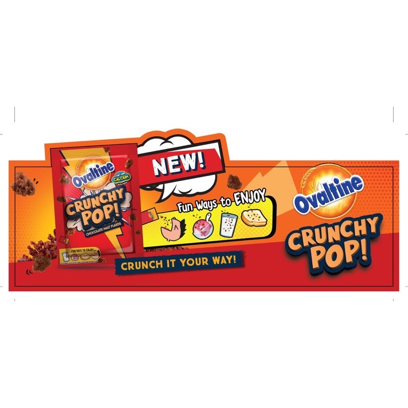 Kẹo Rắc OVALTINE CRUNCHY POP 8g - Hàng chính hãng DKSH Việt Nam.