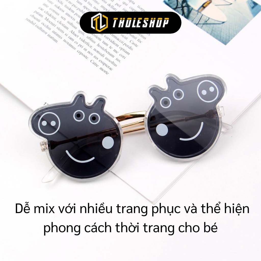 [SGD] Kính Râm Cho Bé - Kính Mát Thiết Kế Hình Heo Peppa Tránh Tia UV Và Bụi Cho Bé 6397