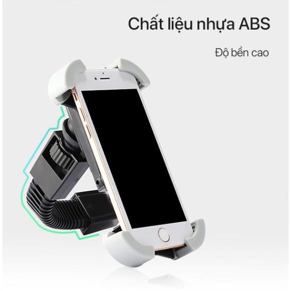 Giá Đỡ Điện Thoại Xe Máy ROBOT MH01 4 Góc Kẹp Chắc Chắn An Toàn Chống Trơn Trượt Chắc Chắn, Màn Hình 4-5.5inch