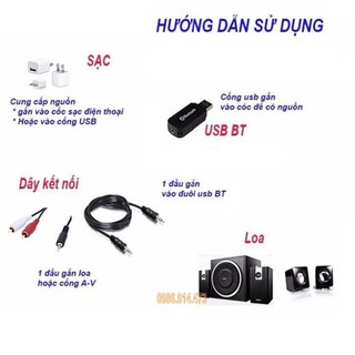 USB Bluetooth Receiver H163 biến loa thường thành Loa bluetooth