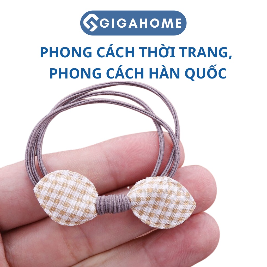 Dây Thun Cột Tóc Nữ 1k GIGAHOME Phối Nơ Hàn Quốc Dễ Thương, Giao Ngẫu Nhiên 1072