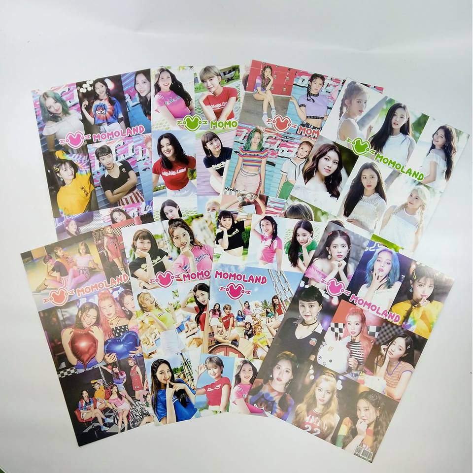 Bộ 8 tấm poster A3 Momoland