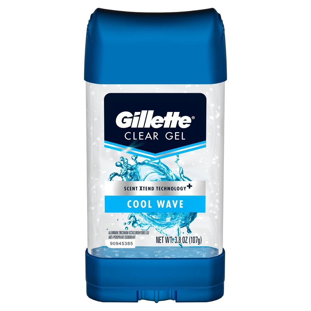 [Chính hãng] Lăn Khử Mùi Gillette Dạng Gel Cool Wave Cool Wave Clear Gel 107g - Hàng USA