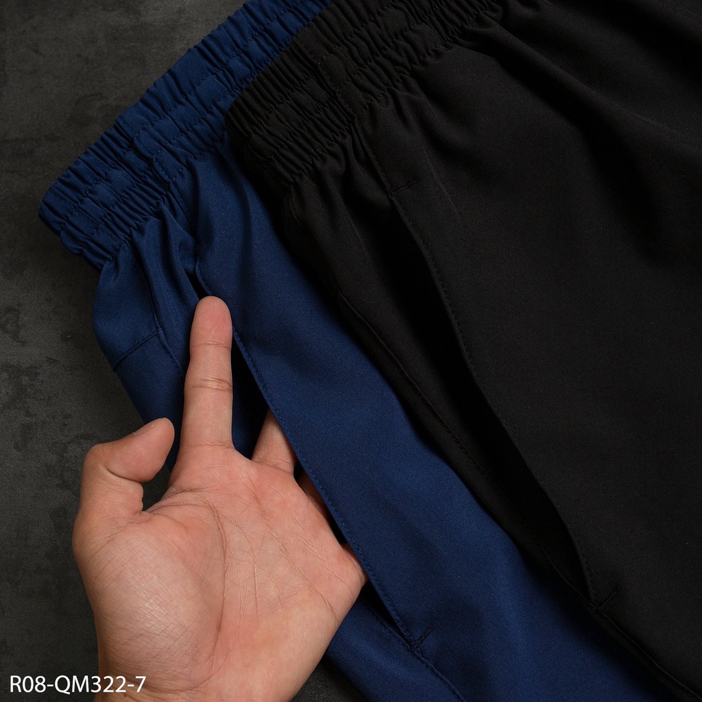 Quần short thể thao/ quần tập gym 2 lớp form trên gối tôn dáng 8947