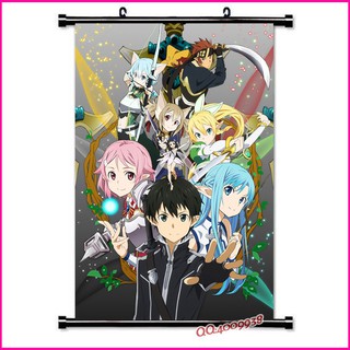 Poster vải anime Sword art online 40x60 - SAO - tranh vải