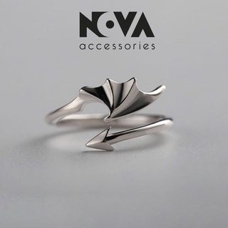 Nhẫn Cánh Dơi, nhẫn nam nữ unisex bằng hợp kim không gỉ freesize - Nova Ring