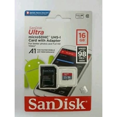 Đầu Chuyển Đổi Sandisk Micro Sd 16gb Cl10 98mbps A1 Chính Hãng | BigBuy360 - bigbuy360.vn