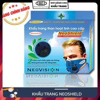 Khẩu Trang NeoShield Cao Cấp Chính Hãng - Đã Gồm Lớp Lọc Than Hoạt Tính