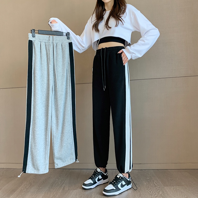 NRVP Quần Thể Thao Ống Rộng Phong Cách Thời Trang Hàn Quốc Dành Cho Nam Và Nữ