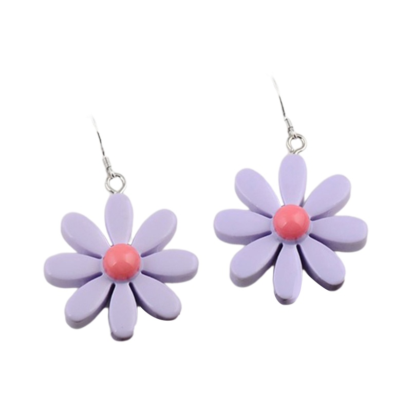 Bông Tai Dáng Dài Hình Hoa Cúc Thời Trang Dễ Thương