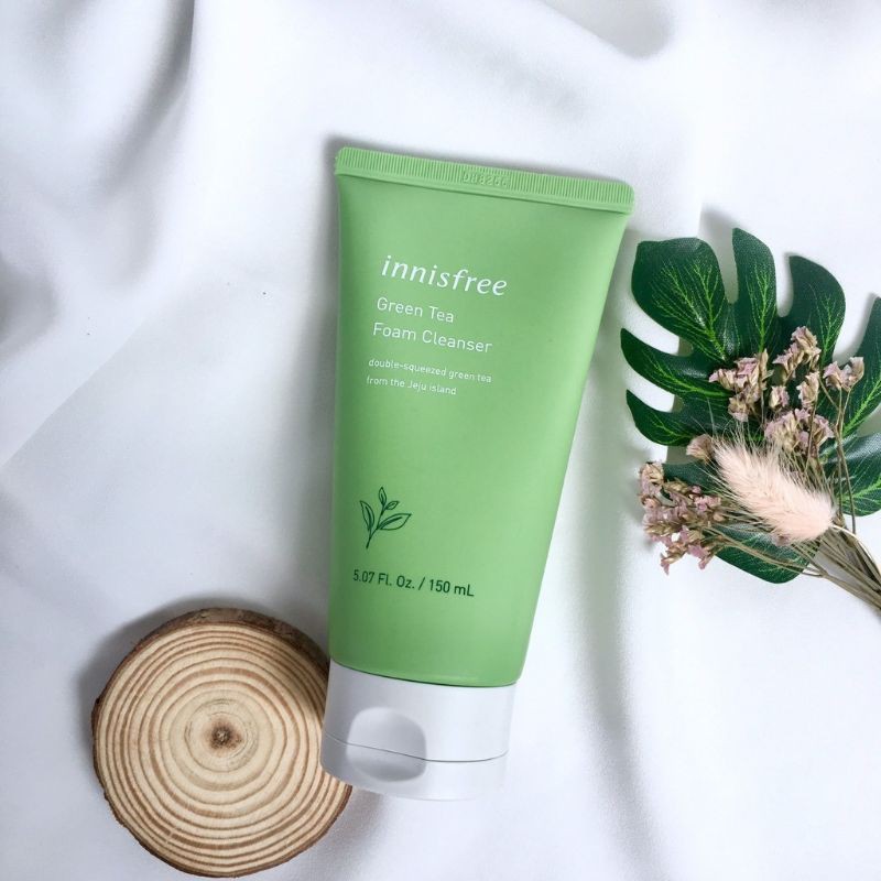 ❤𝙁𝙧𝙚𝙚𝙨𝙝𝙞𝙥❤Sữa Rửa Mặt Trà Xanh Innisfree Green Tea Foam Cleanser Mẫu Mới