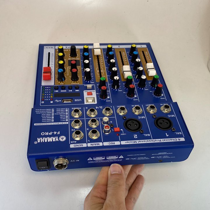 Bộ trộn âm thanh Mixer YAMAHA F4 Pro có Bluetooth và vang số chuyên nghiệp