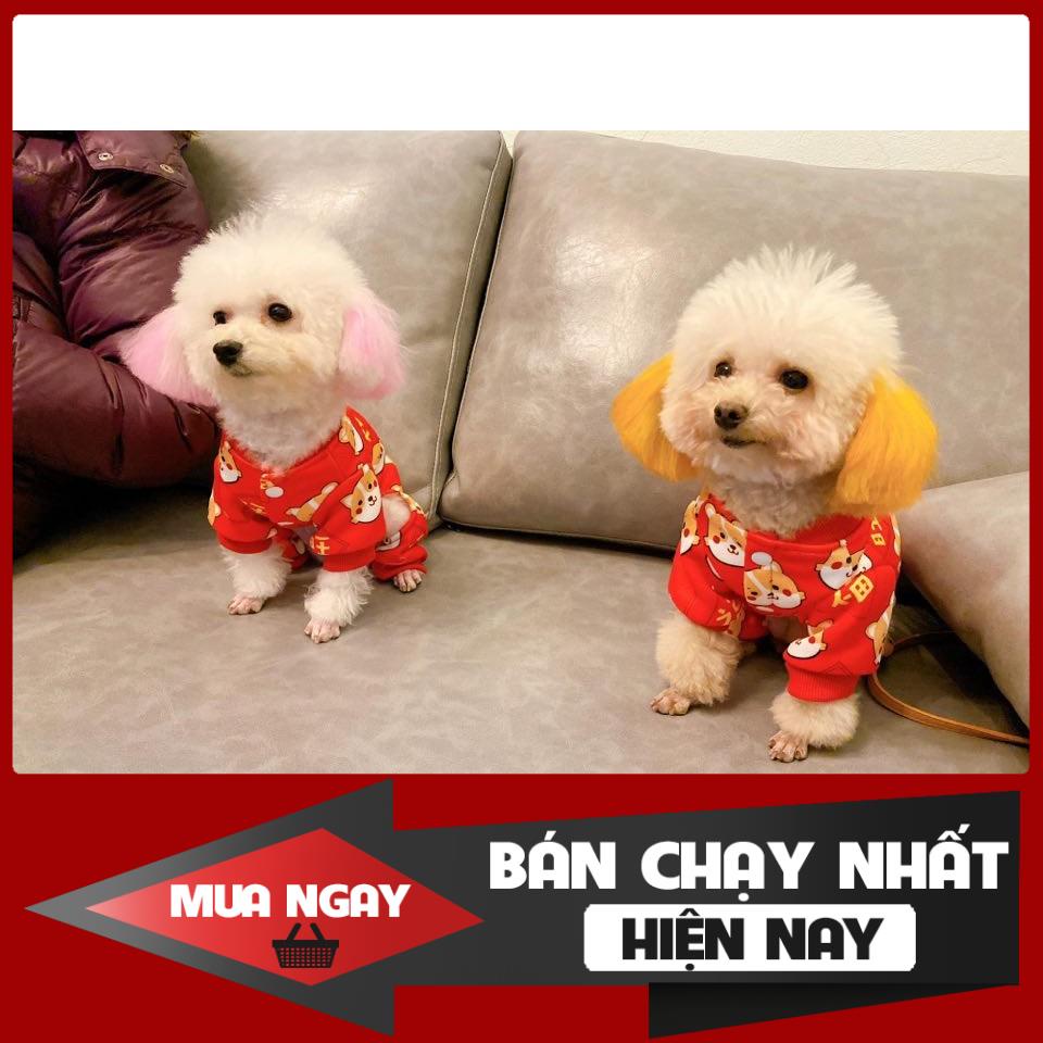 Áo đỏ Tết siêu xinh cho thú cưng 0