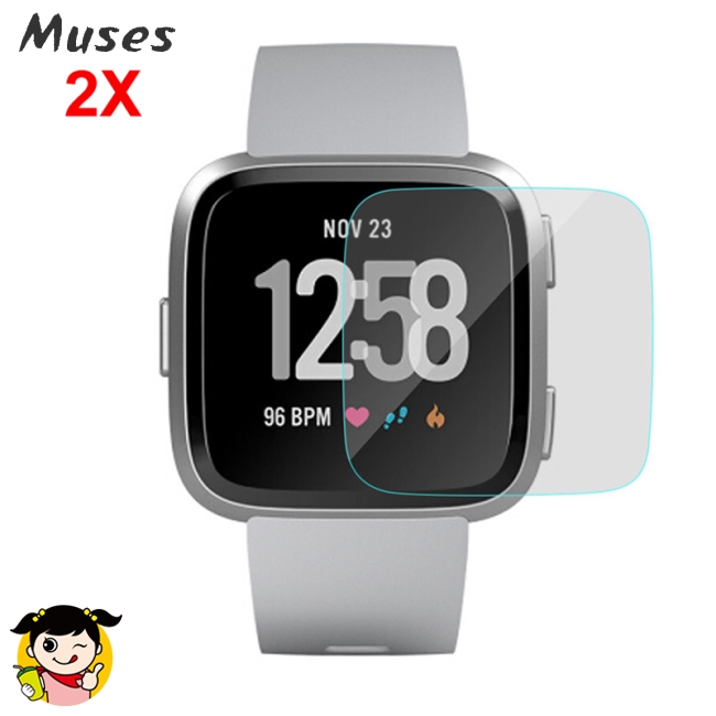Muse07 1 hoặc bộ 2 kính cường lực siêu mảnh bảo vệ màn hình dành cho đồng hồ thông minh Fitbit Versa