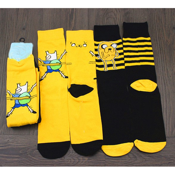 Funny Cartoon Adventure Time Women Men Unisex Cotton Ankle Socks