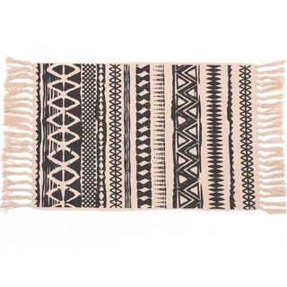 Thảm chùi chân tua rua decor phòng phong cách vintage 60x90cm trang trí nhà cửa, phòng khách, homestay, stuidio
