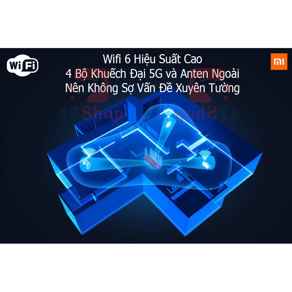 Router Wifi Xiaomi AIoT AX3600 - 7 Ăng ten - WIFI 6