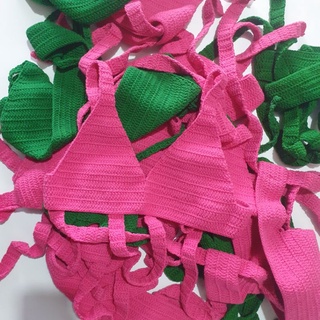 [Có sẵn] Bra len handmade - sexy - croptop len - oder màu - nhận sỉ - bikini handmade - len đan tay