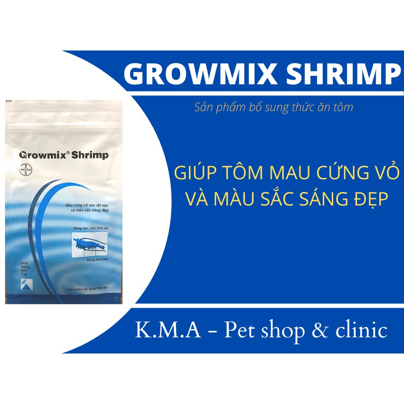 GROWMIX SHRIMP  – giúp tôm mau cứng vỏ màu sắc đẹp