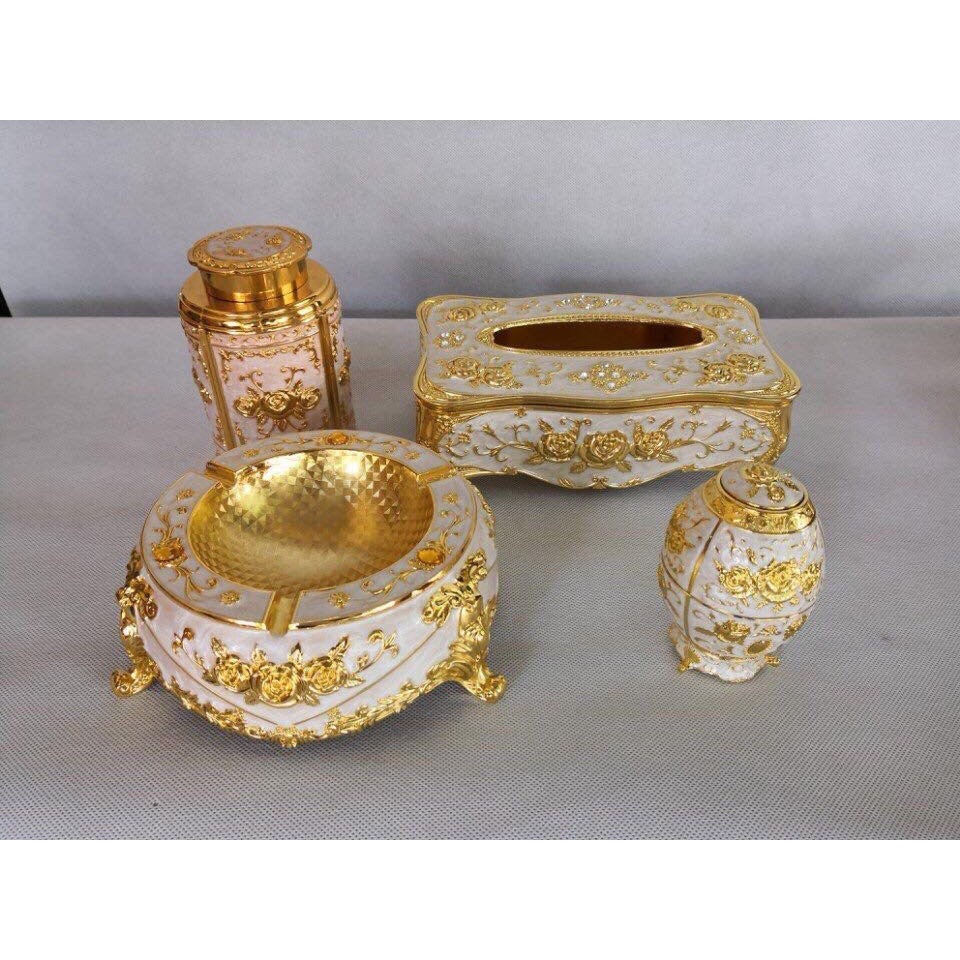 Lọ tăm hợp kim sang trọng - Hộp đựng tăm đẹp