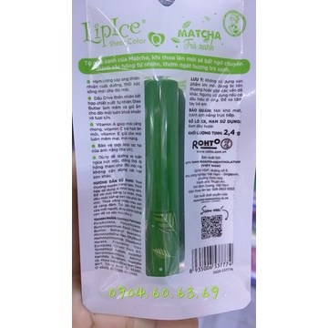 Son Dưỡng Môi Lipice Matcha Trà Xanh *