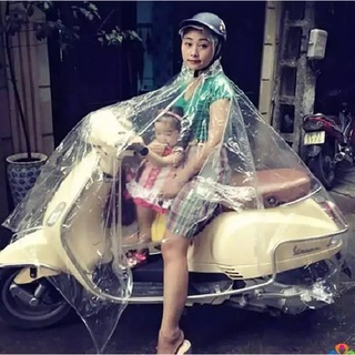 Áo mưa trong suốt 1 đầu loại dày