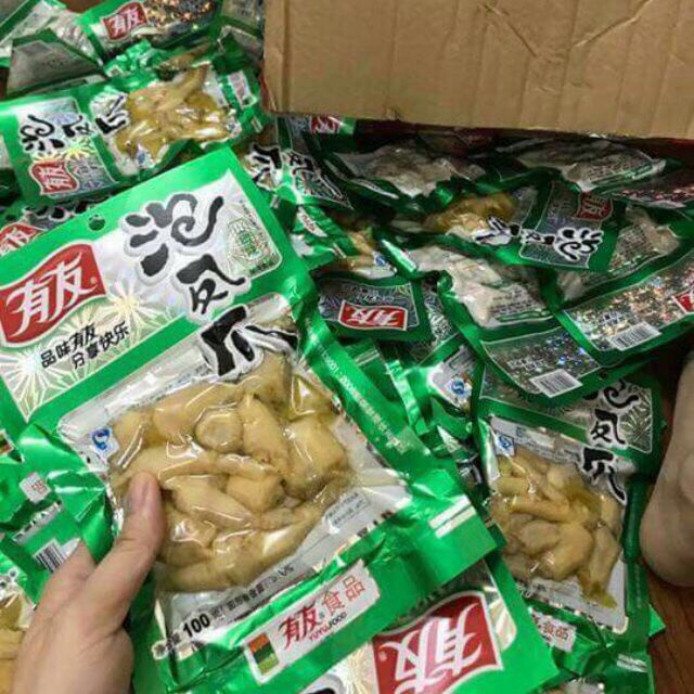 1 GÓI CHÂN GÀ YUYU 100GR XANH MUỐI ỚT CAY