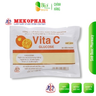 Kẹo ngậm C Vị Cam - Vita C Glucose (Gói 24 Viên ngậm) - Bổ sung Vitamin C, Tăng đề kháng