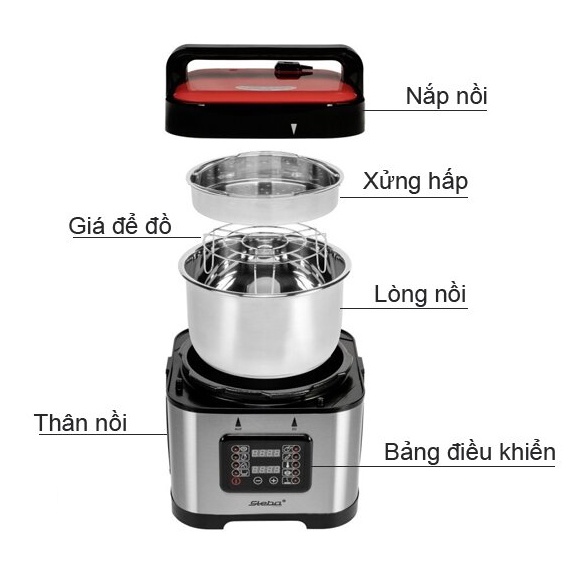 Nồi áp suất điện Steba DD1 ECO dung tích 5L