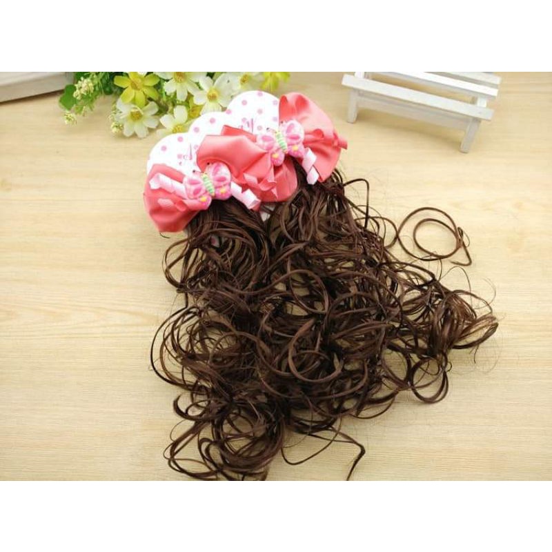 Kẹp tóc giả trẻ em,,,