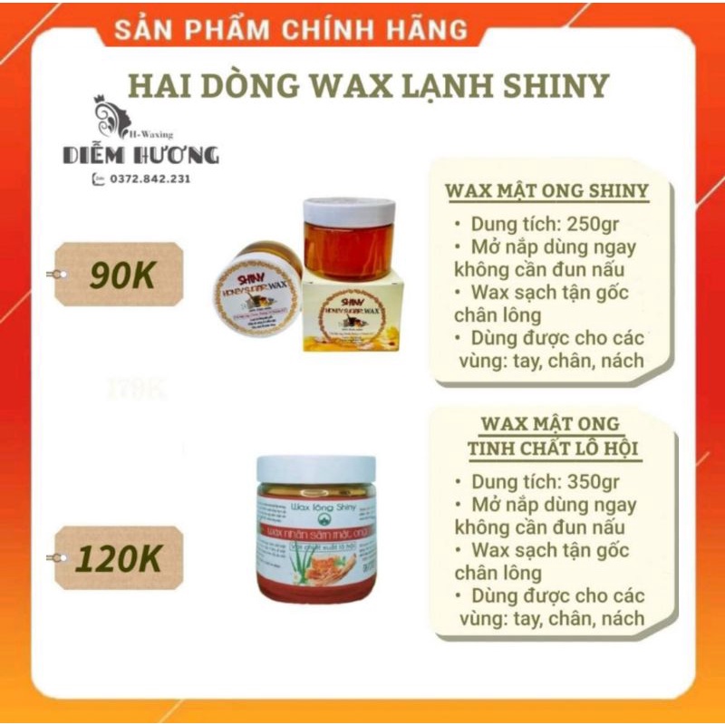 WAX LẠNH SHINY_TRIỆT LÔNG